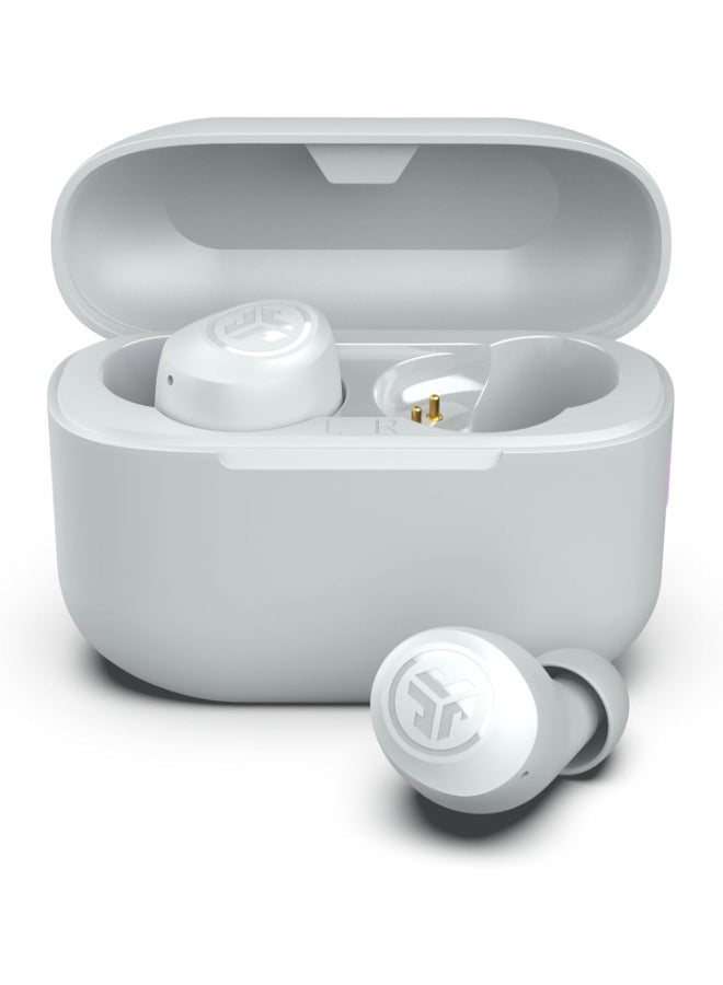 Go Pop+ True Wireless Earbuds, In Ear Headphones, Bluetooth Earphones, 35H Playtime Ear Buds, Bluetooth Earbuds with Microphone, USB-C Charging Case, Dual Connect, EQ3 Sound Cloud White