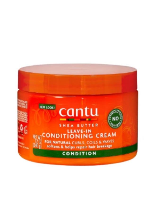 CANTO Cantu Shea Butter for Natural Hair Leave In Conditioning Repair Cream, 12 Ounce 12 oz