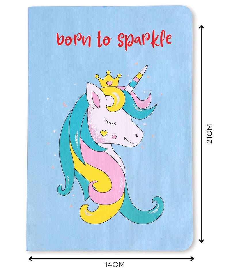 BOUND N FOUND 100 GSM A5 Dot Grid Notebook: 160 Pages, Journal Diary (Born To Sparkle) - Image 2