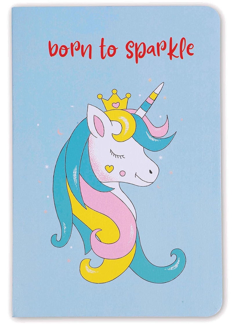 BOUND N FOUND 100 GSM A5 Dot Grid Notebook: 160 Pages, Journal Diary (Born To Sparkle) - Image 1