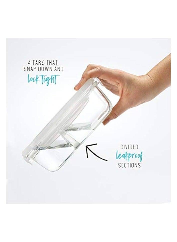 Green Tiger Rectangular Glass Food Container with Lid, 1.5 Liter Capacity - Image 4