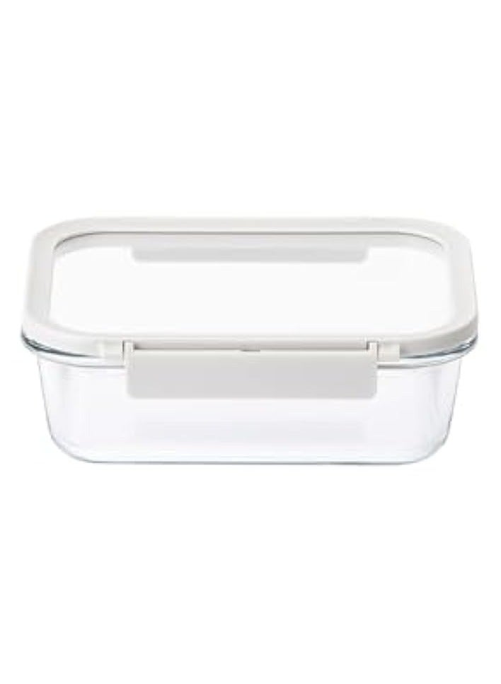 Green Tiger Rectangular Glass Food Container with Lid, 1.5 Liter Capacity - Image 3
