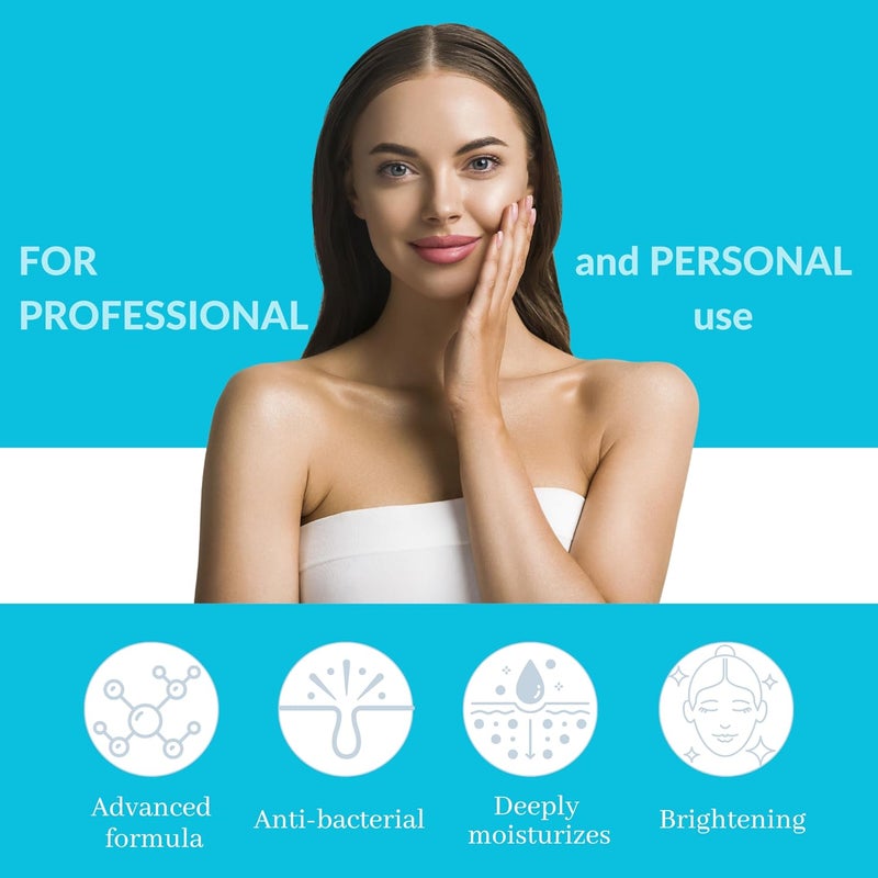 BRÜUN Hydrogen Oxygen Facial Machine Serums for Facial Cleansing – A Pack of 400ml 3 Aqua Peeling Solution AS1, SA2, and AO3 –Skin Care Hydra Solution for Vacuum face Cleaning Jet for Home and Spa - Image 2