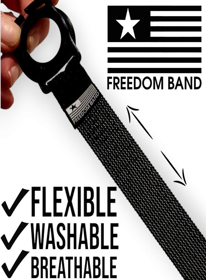 Freedom Band 4-18" Inch Adjustable Flex Band for Freestyle Libre 1 & 2 14 Day : Transmitter Protection Sensor Cover Arm & Leg Band -No More Adhesive Patches (4-18" Active Band, Rose Gold Satin) - Image 3