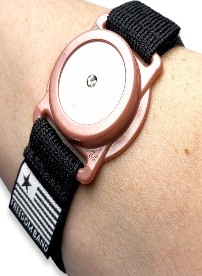 Freedom Band 4-18" Inch Adjustable Flex Band for Freestyle Libre 1 & 2 14 Day : Transmitter Protection Sensor Cover Arm & Leg Band -No More Adhesive Patches (4-18" Active Band, Rose Gold Satin) - Image 1