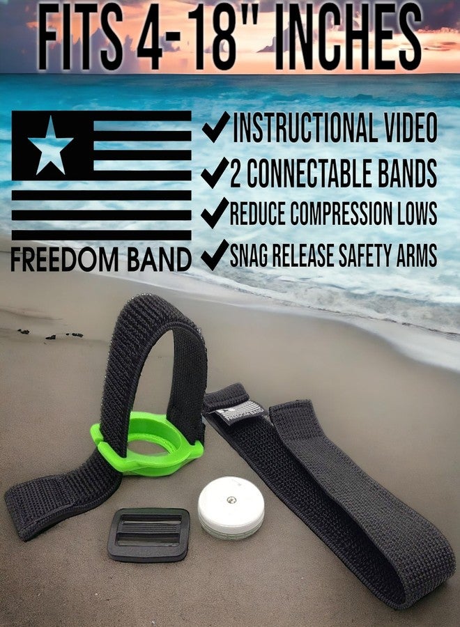 Freedom Band 4-18" Inch Adjustable Flex Band for Freestyle Libre 1 & 2 14 Day : Transmitter Protection Sensor Cover Arm & Leg Band -No More Adhesive Patches (4-18" Active Band, Rose Gold Satin) - Image 2