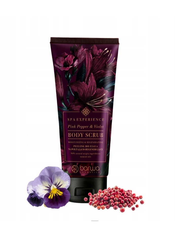باروا تجربة سبا باروا المرطبة - مقشر الجسم المجدد بالفلفل الوردي والبنفسج 180 مل - Image 1