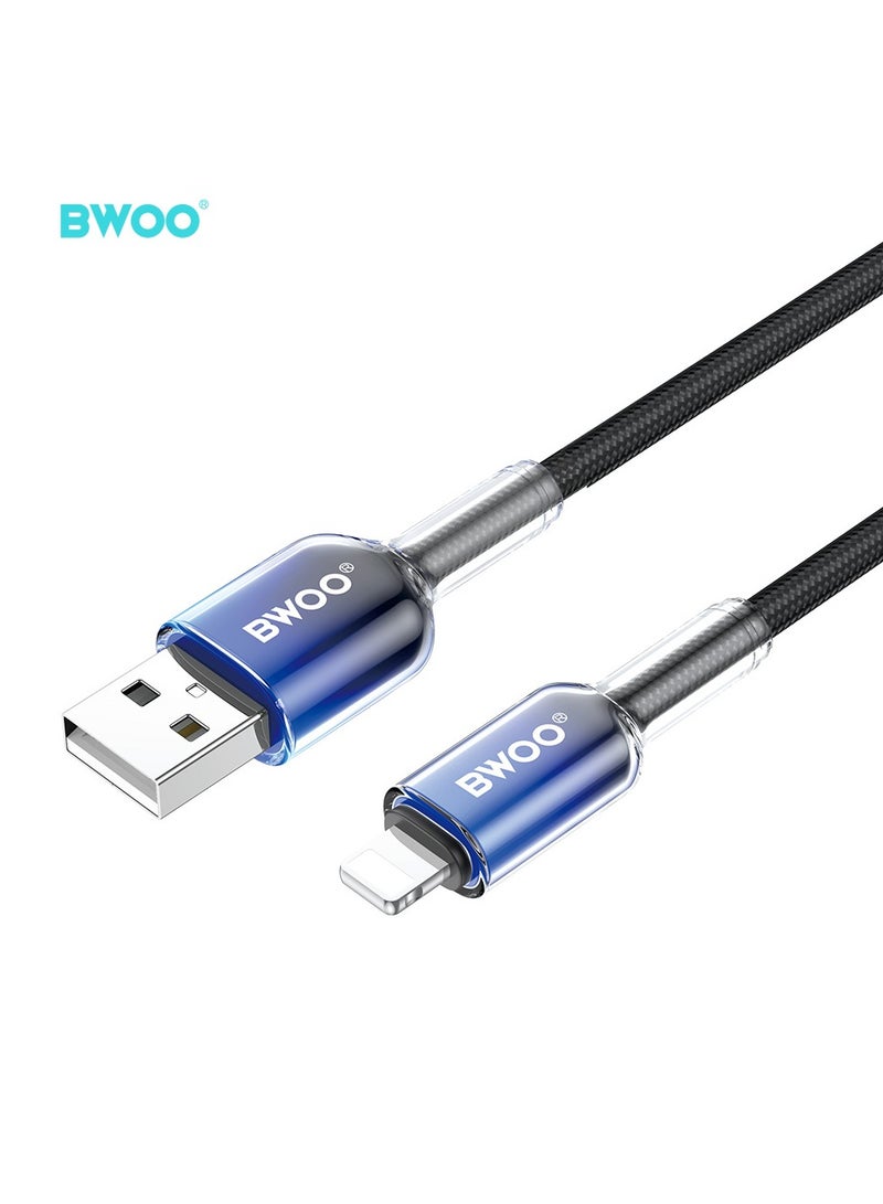 BWOO Usb-A To Lightning Fast Charging Data Cable Black - Image 2