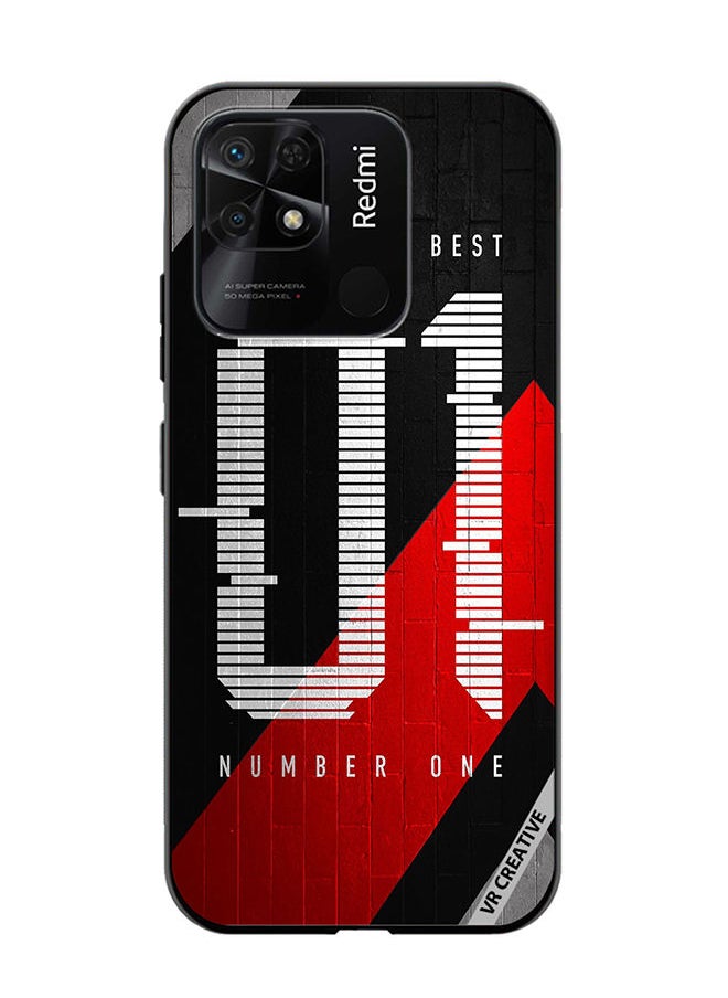 VR CREATIVE Protective Case Cover For Xiaomi Redmi 10C Number One Design Multicolour  - Image 1