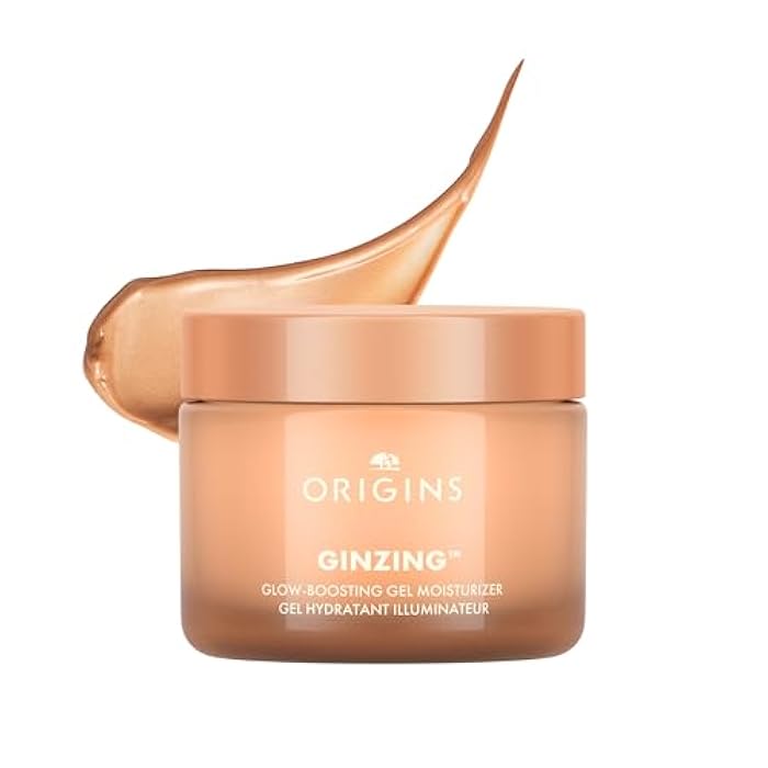 Origins مرطب جل جينزينغ من أوريجنز لتعزيز الإشراق | للحصول على توهج برونزي أو لؤلؤي | مع حمض الهيالورونيك والكافيين من حبوب القهوة - Image 1