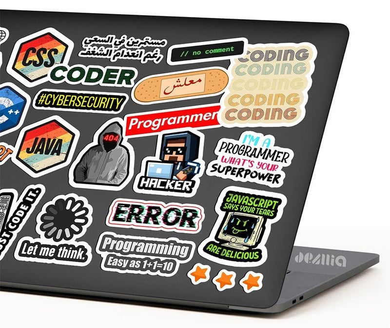 ديزليا ملصقات وإستيكرات لاب توب - SSL/02 - كوليشكن مبرمجين - للابتوب والموبايل والكمبيوتر - Image 1