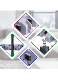 Generic Mop Holder, Broom Organizer with 5 Slots - The Perfect Solution for Organizing Cleaning Tools and Kitchen, Wall-Mounted Heavy-Duty Holder for Brooms and Mops with 5 Slots and 6 Hooks for Home, Garden, Garage, and Storage Room. Wall-Mounted Organizer for Brooms, Mops, Dusters, and Brushes, Plastic, Kitchen Organizer, Multi-Position Broom Rack, Wall-Mounted Mop Organizer, Broom Holder for Wall with 5 Slots and 6 Hooks for Home, Kitchen, and Garden Use.  - Image 5