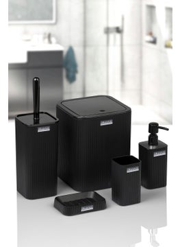 Ocean Home Mina Black Striped Square Bathroom Set - pzsku/Z35DD593F719FFE8A52BEZ/45/_/1725725509/485bfd6a-2a25-4f8c-945b-a355a1dea3bc