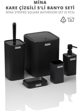 Ocean Home Mina Black Striped Square Bathroom Set - pzsku/Z35DD593F719FFE8A52BEZ/45/_/1728061608/eef19092-e937-4794-a4b9-bec07a26d662