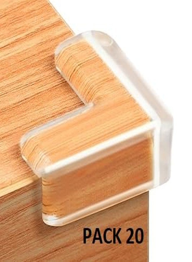 MOREL 20PCS Corner Guards Corner Protectors Baby Proof Furniture Corner & Edge Safety Bumpers, Table Corner Protector for Furniture Corner Covers Baby Safety, Baby PROOFING, L Shaped(3.5CM).(20 Pack) - Image 2