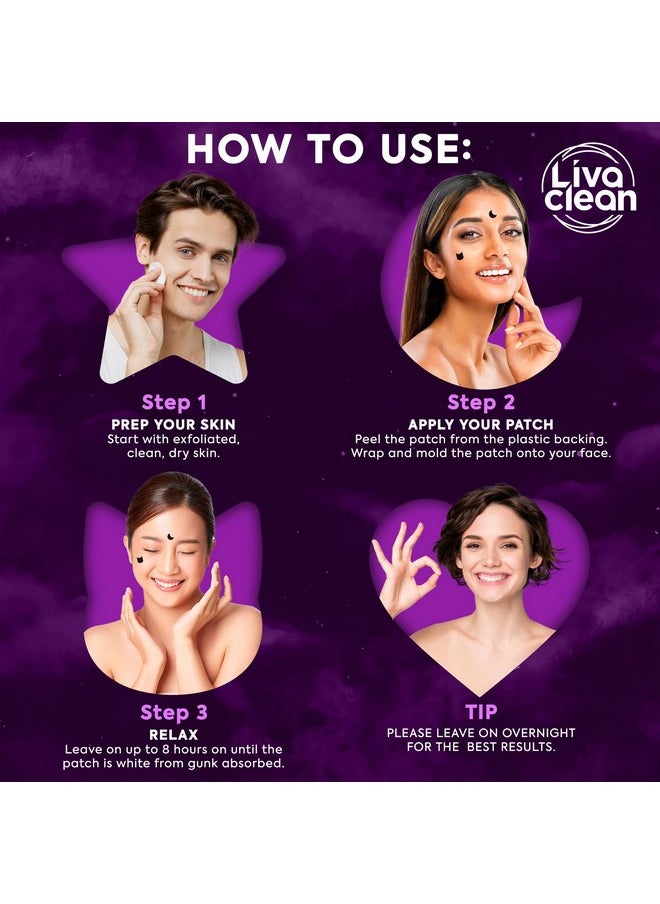 LivaClean - 250Ct Star Pimple Patches Midnight Magic Black W/Salicylic Acid & Tea Tree Oil Pimple Patches For Face Hydrocolloid Acne Patches Cute Face Stickers Zit Patches - Image 1