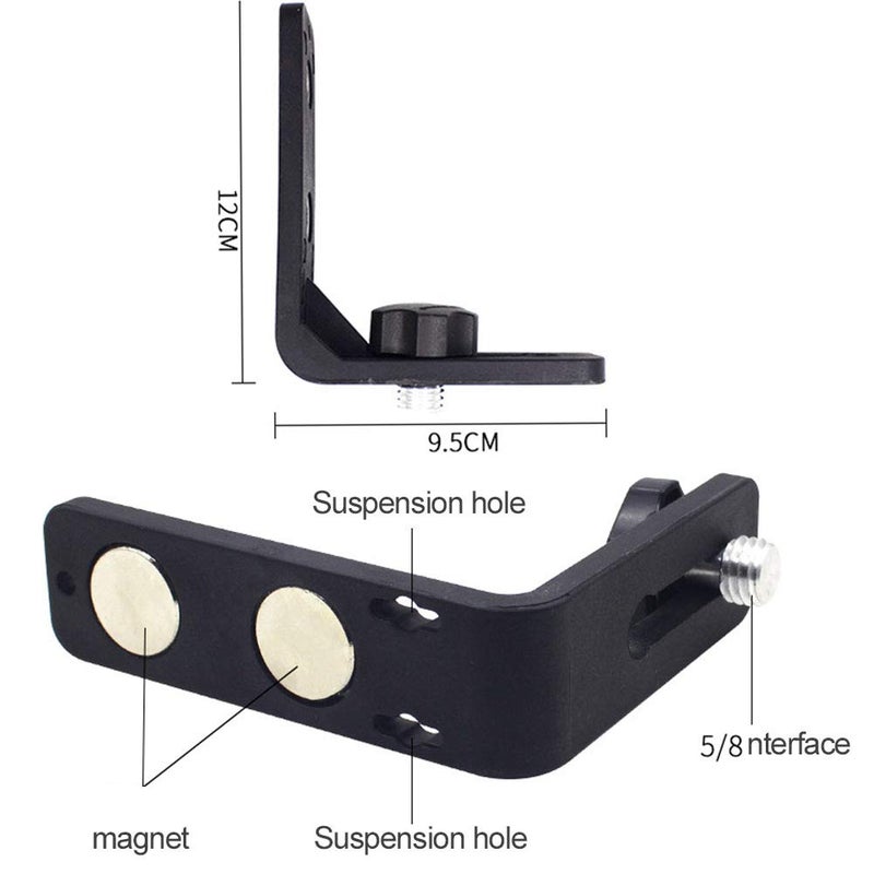 CfoPiryx Laser Level L-shape Magnetic Bracket for Topcon, Spectra, Leica, Bosch, Hilti and Dewalt Lasers - Image 2