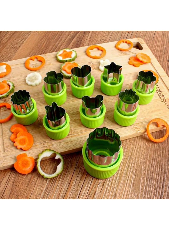 9-Piece Cookie, Vegetable & Fruit Cutter Set – Multi Shapes - Image 4