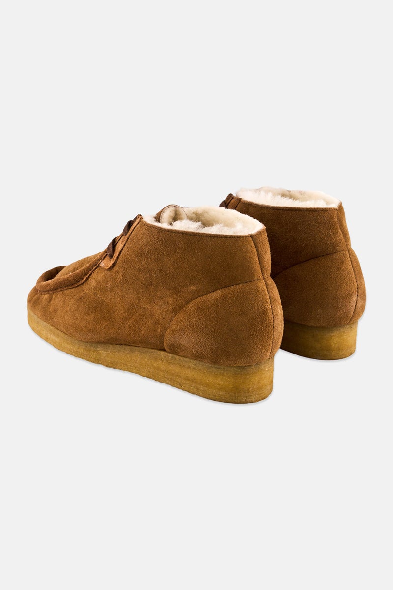 clarks Women Standard Wallabee Lace Up Ankle Boots, Brown  - Image 2