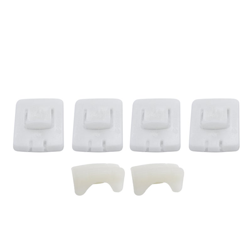 6PCS Seat Clip Runner Guide Kit Seat Belt Runner Clips Seat Guide Slider Replacement for VW Golf MK1 MK2 MK3 Corrado Scirocco - Image 1