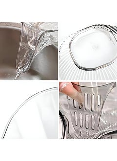 Generic Funnel-Equipped Acrylic Strainer Basket For Multiple Functions: A Draining Tray Ideal For Both Kitchen And Bathroom Applications  - Image 5