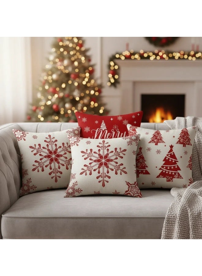 Y&D 4pcs pillow case cover cushion for home decor 45*45cm - Image 4