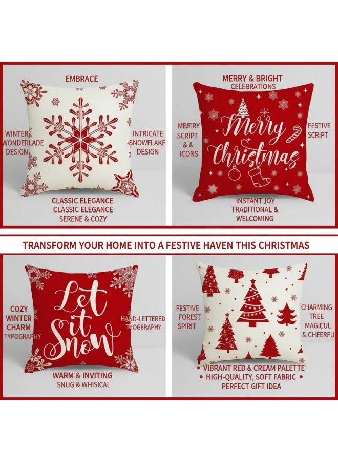 Y&D 4pcs pillow case cover cushion for home decor 45*45cm - Image 3