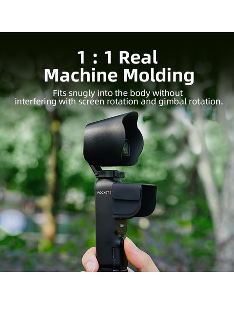 Lens Hood Sunshade Cover for DJI OSMO Pocket Anti-Glare Protective Cover  Hard Plastic Lens Hood for DJI Osmo Pocket Gimbal Guard Lens Shield Cap 