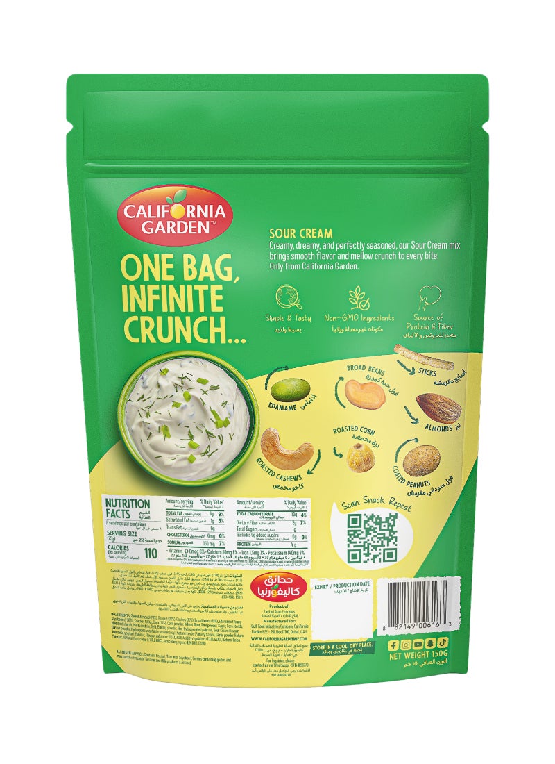 California Garden Sour Cream Crunchy Nuts and Cracker Mix - Image 2