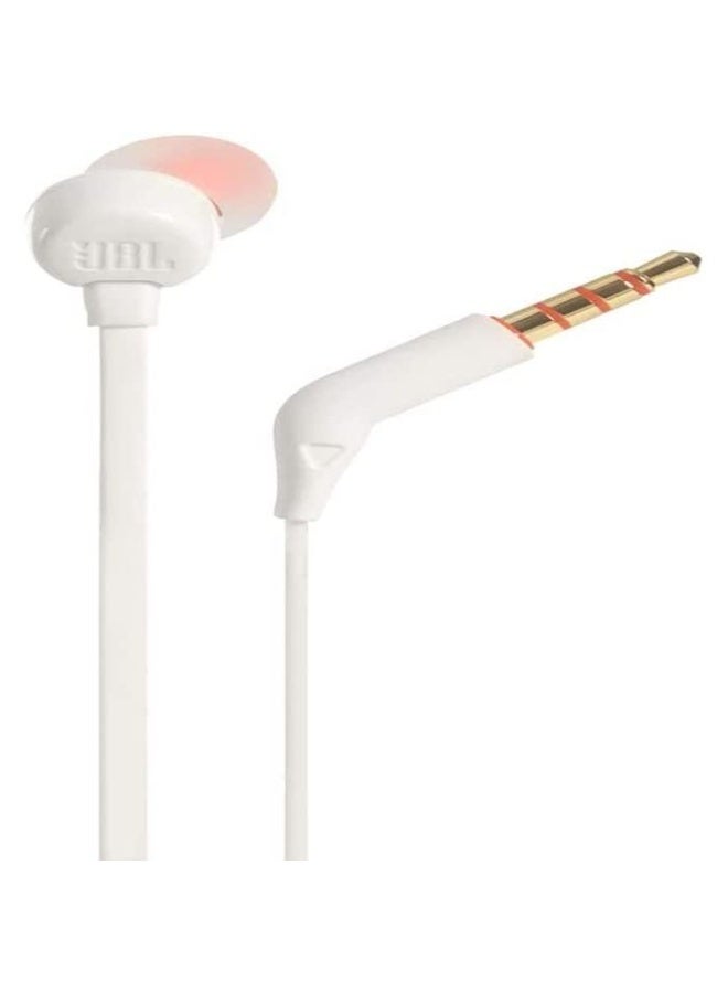 JB Collection JBL Tune 110 by Harman in-Ear Headphones with Mic (White) - Image 5
