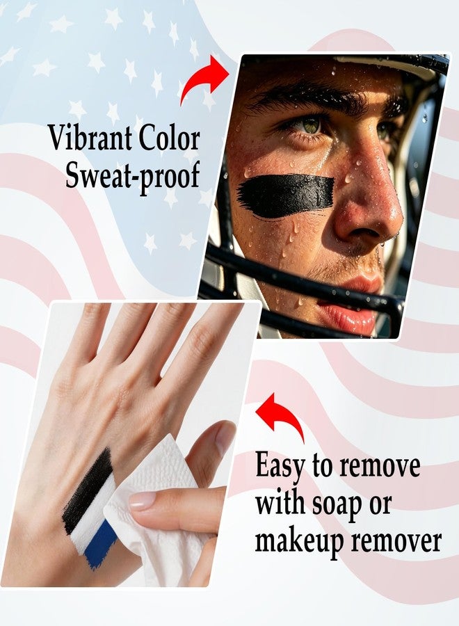 HCKLM 8 Packs Eye Black Stick for Baseball Football Softball Lacrosse,Anti-Glare Face Painting Eyeblack Kit for Athlete or Fan Accessories Gift,Waterproof And Sweatproof Eye Black Face and Body Paint Sticks - Image 5