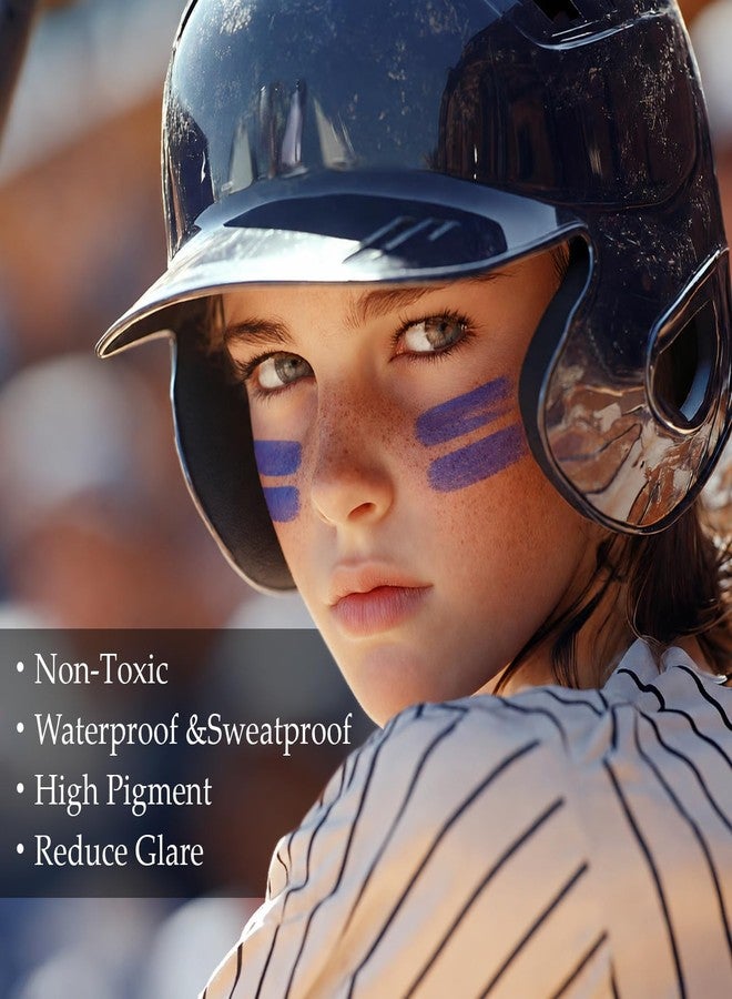 HCKLM 8 Packs Eye Black Stick for Baseball Football Softball Lacrosse,Anti-Glare Face Painting Eyeblack Kit for Athlete or Fan Accessories Gift,Waterproof And Sweatproof Eye Black Face and Body Paint Sticks - Image 3