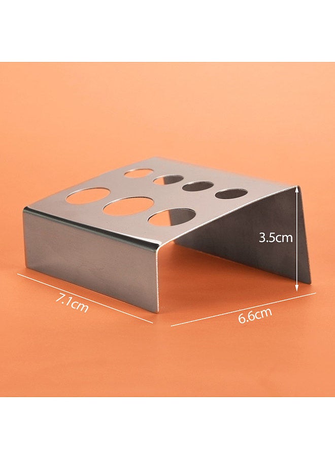 Generic Tattoo Ink Cup Holder 7 Holes Stainless Steel Tattoo Pigment Caps Holder  for Permanent Makeup Tattoo Machine Kit  - Image 3