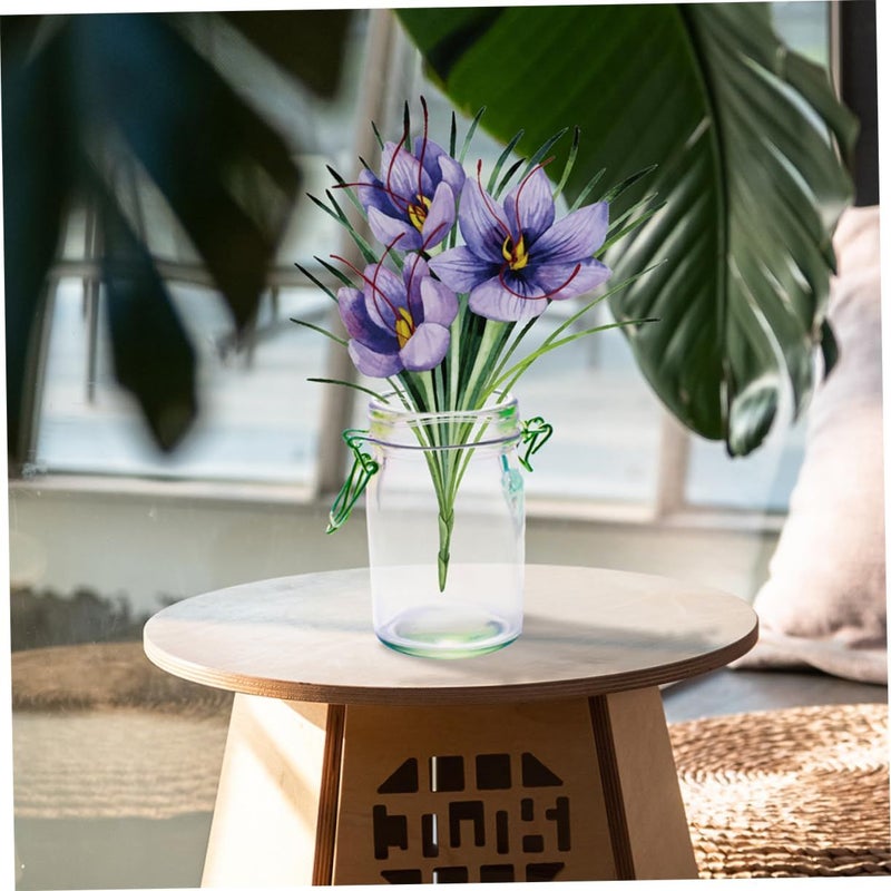 PRETYZOOM 4 Pack 56pcs Mason Jar Lid Floral Inserts Tinplate for Easy Arrangement - Image 4