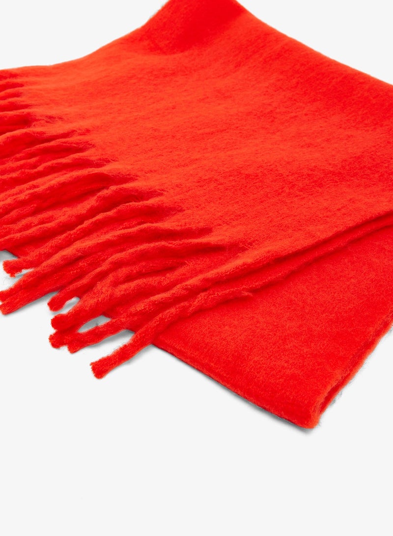 Ginger Soft Fluffy Tassel Scarf - Image 3