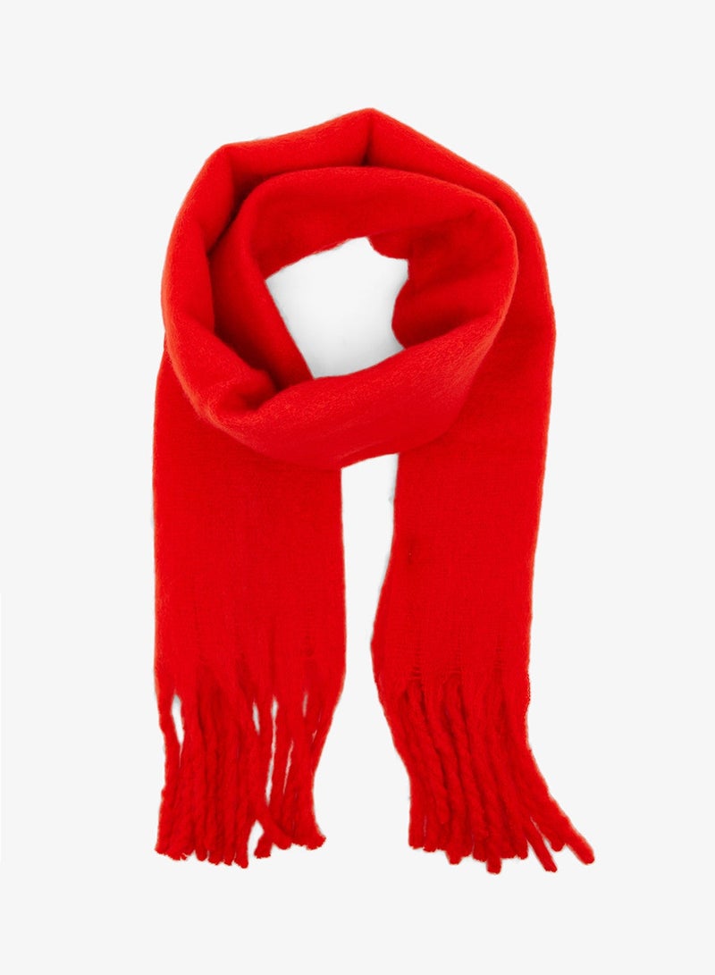 Ginger Soft Fluffy Tassel Scarf - Image 2