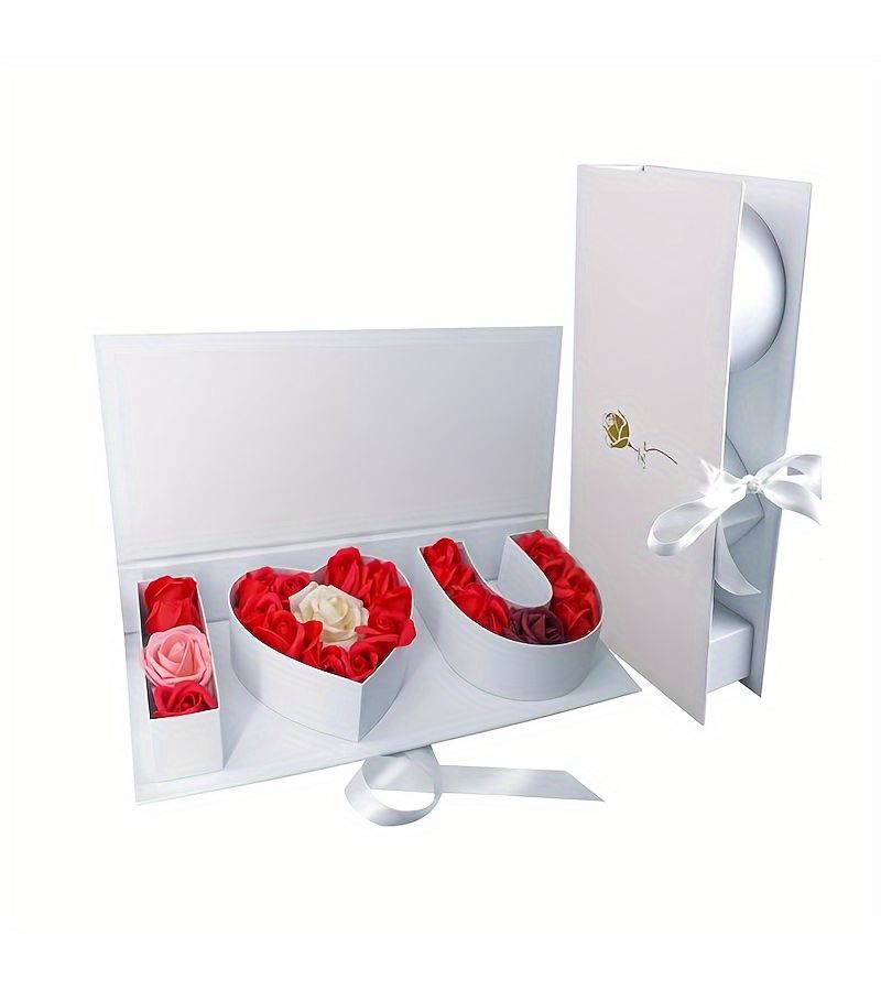 Pink I Love You Floral Gift Box Party Supplies Romantic Holiday Favor - Image 2