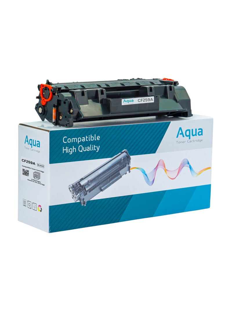 أكوا حبر AQUA اسود 59A موديل CF259A متوافق مع طابعات HP  - Image 1