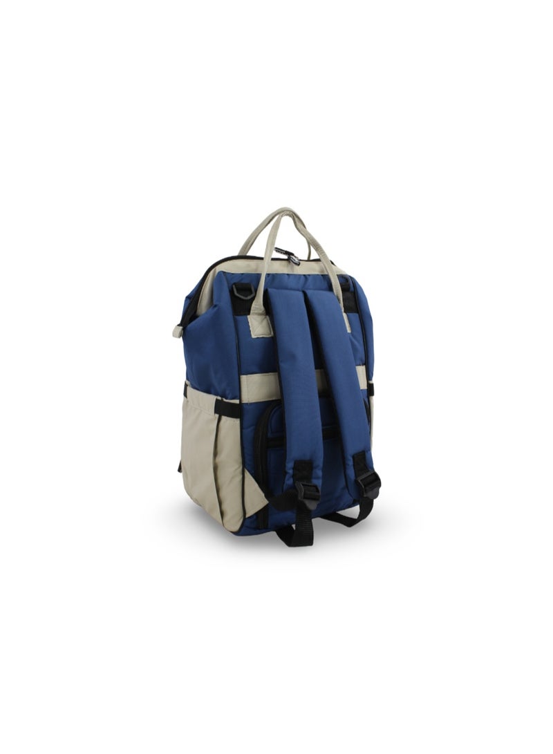Uni Baby Diaper Bag – Navy & Beige - Image 2