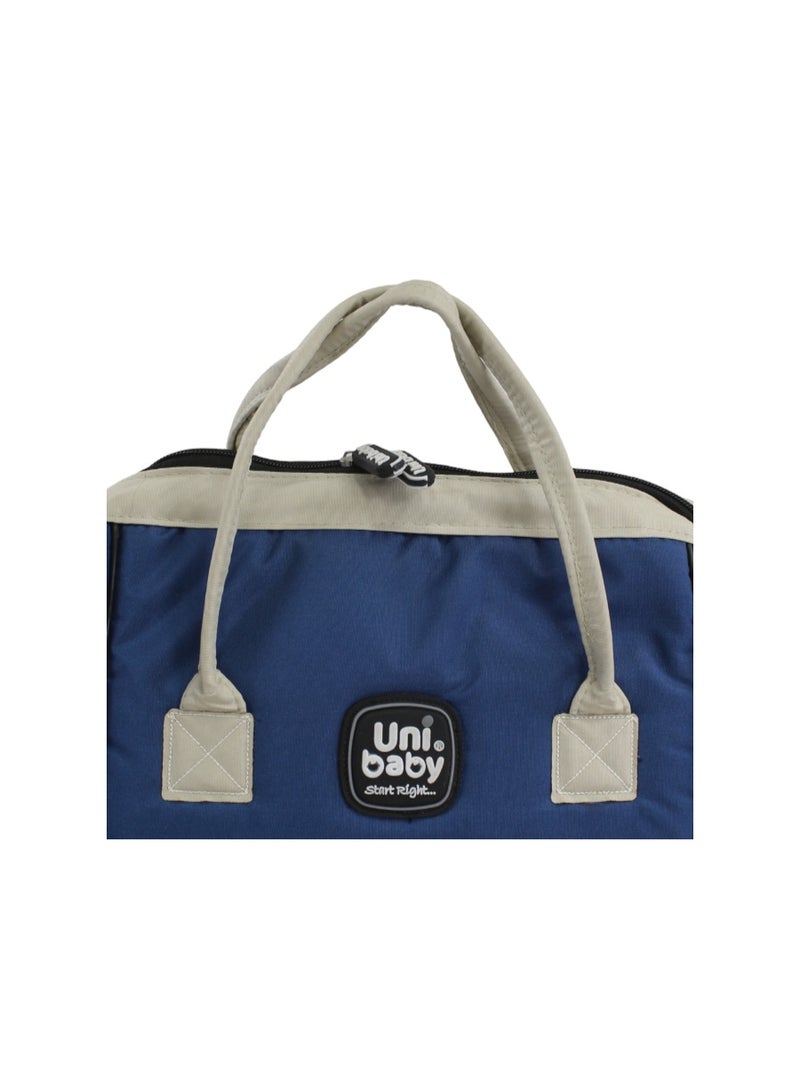 Uni Baby Diaper Bag – Navy & Beige - Image 3