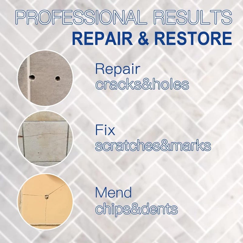 cocomfix Tile Repair Kit, Ceramic Tile Chips & Cracks Repair Kit(Color Match), Porcelain Tile Repair Kit with Super Strong Adhesion, Fix Chips, Cracks and Holes on Ceramic Tile, Porcelain, Acrylic, Fiberglas - Image 3