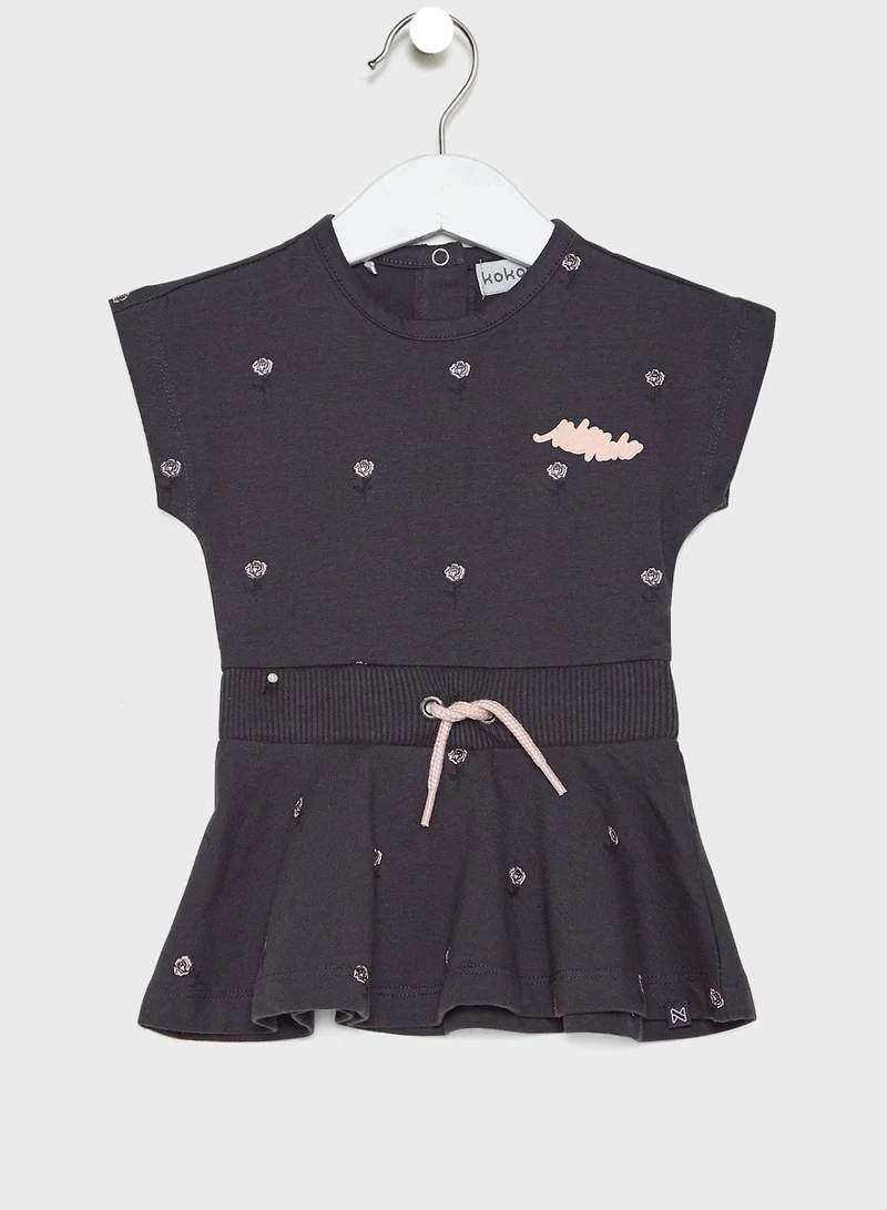 koko noko Kids Printed T-Shirt + Skirt Set