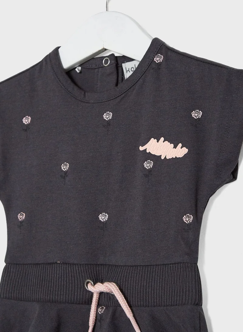 koko noko Kids Printed T-Shirt + Skirt Set