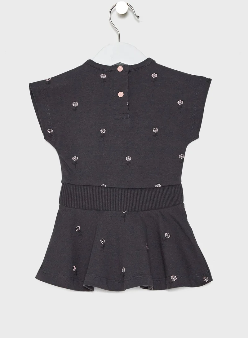 koko noko Kids Printed T-Shirt + Skirt Set