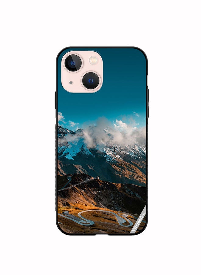 VR CREATIVE Protective Case Cover For Apple iPhone 14 Plus Road And Mountains Design Multicolour - Image 1