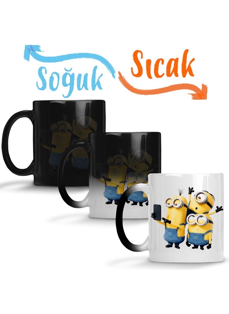 Baskı Dükkanı Print Shop Minion Kung Fury Gru Fury Magic Mug Porcelain 