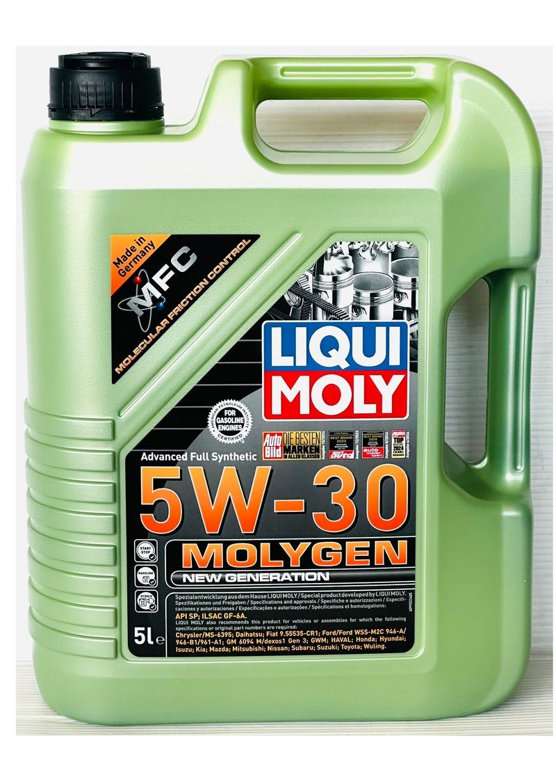 LIQUI MOLY Molygen 5W30 New Generation Engine Oil 5Ltr - Image 1
