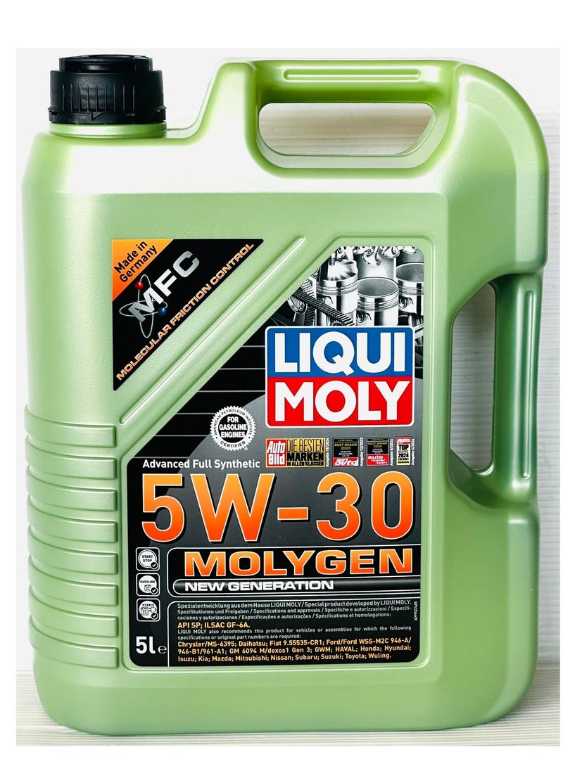 LIQUI MOLY Molygen 5W30 New Generation Engine Oil 5Ltr  - Image 1