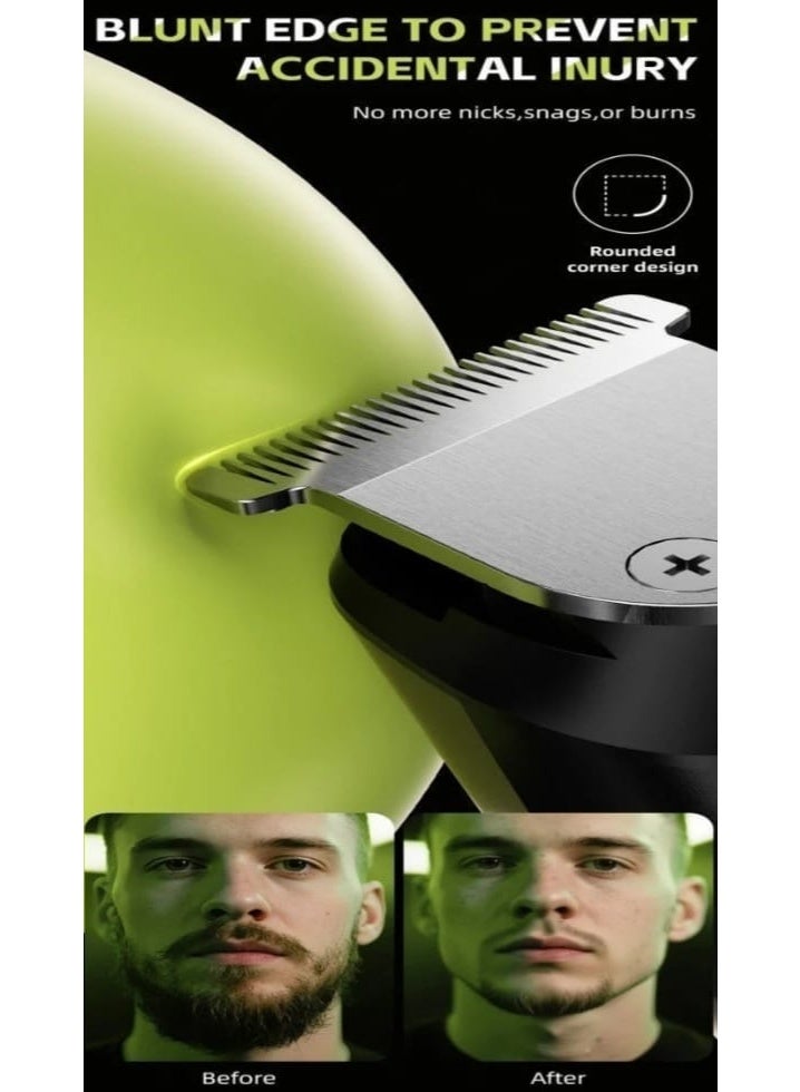 Enchen Beardo 2 Cordless Men's Hair Trimmer, 8000RPM Stainless Steel Blades, 1200mAh Rechargeable Battery, Type-C Fast Charge, LED Indicator & Travel Lock with 4 Guide Combs, Black - Image 4