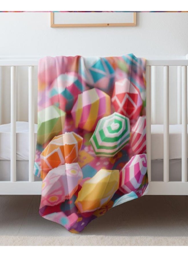 عام بطانية رقيقة من الفانيلا الكرتونية للأطفال والرضع (دافئة ومريحة، ومناسبة للنوم والألعاب) 70 سم * 100 سم - Image 2